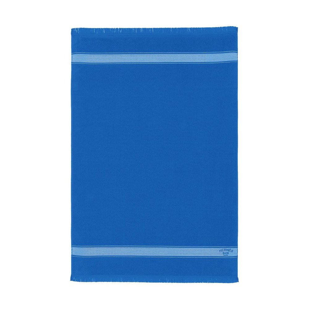 Hermes Yachting Beach Towel Bleu Mediterranee Small Model